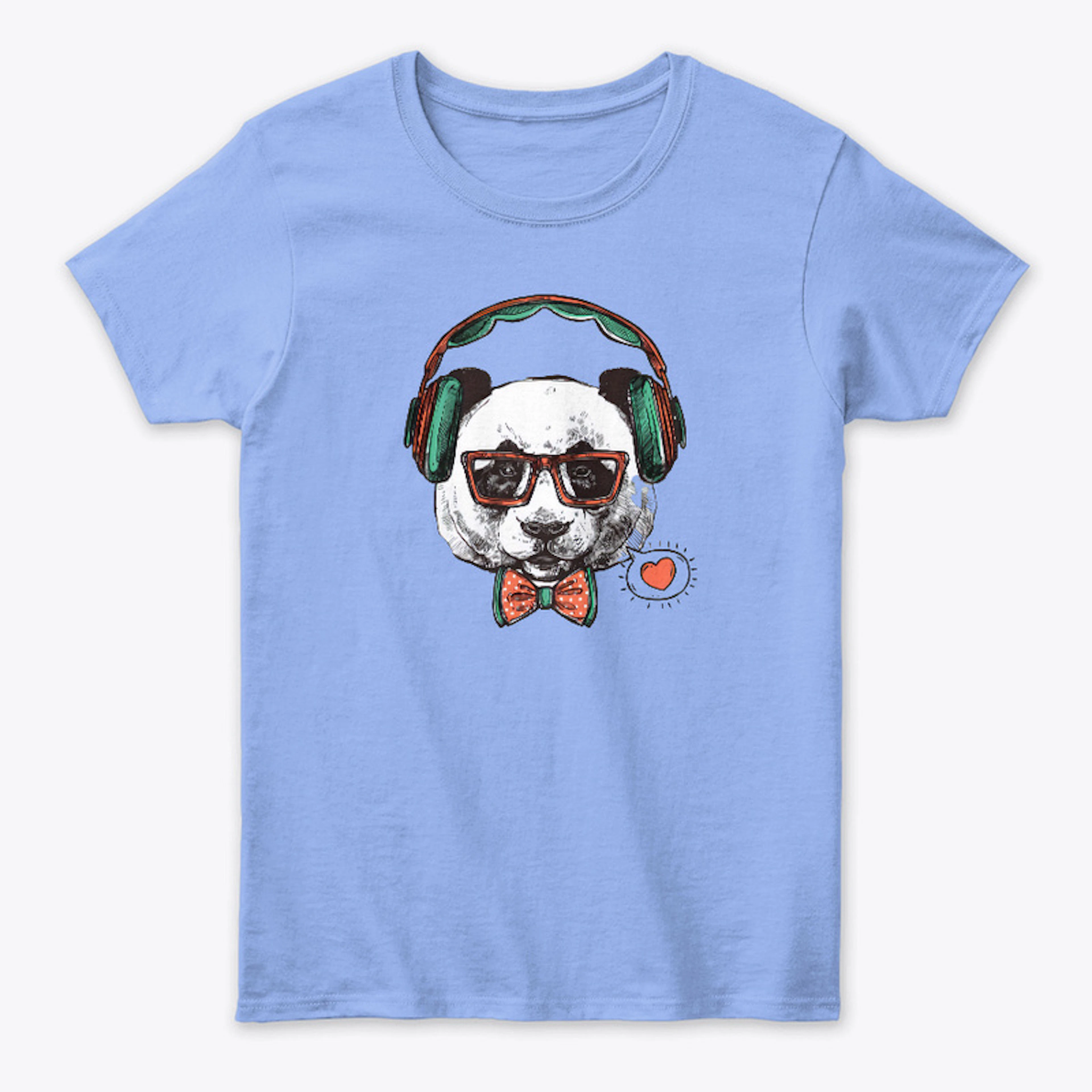 Women - Hipster panda t-shirt