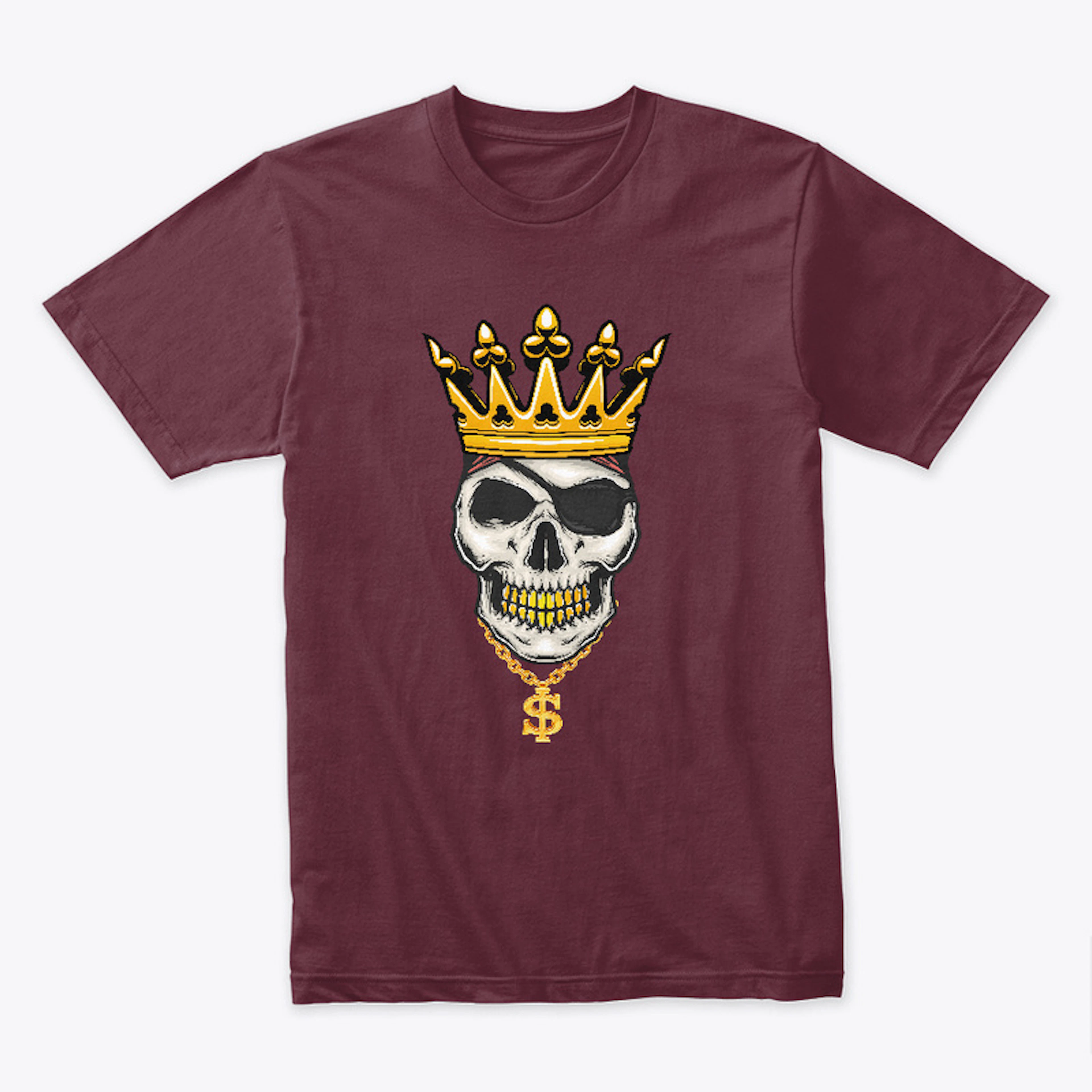 Men - Hipster skull t-shirt
