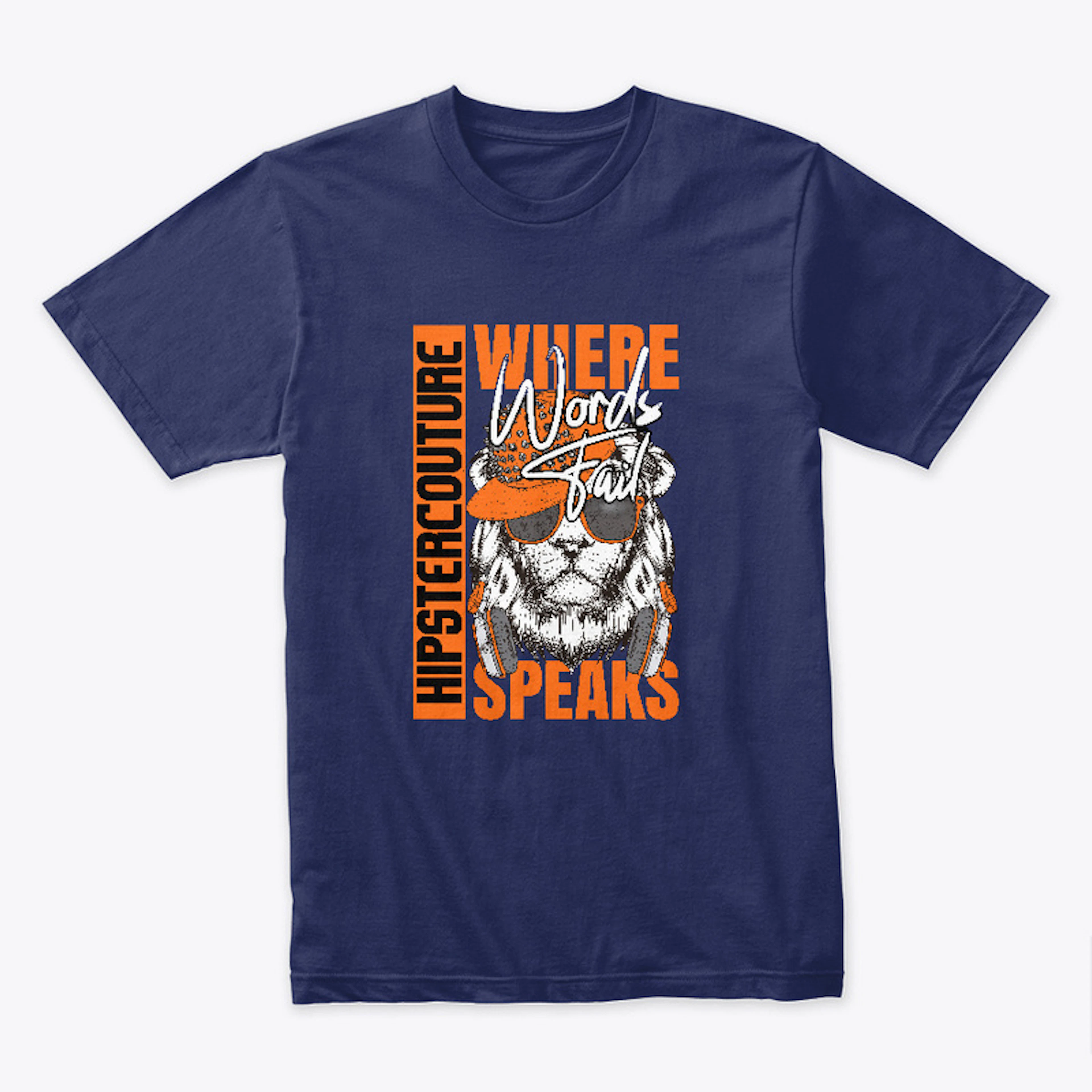 Men - Hipster WhereWordsSpeaks t-shirt