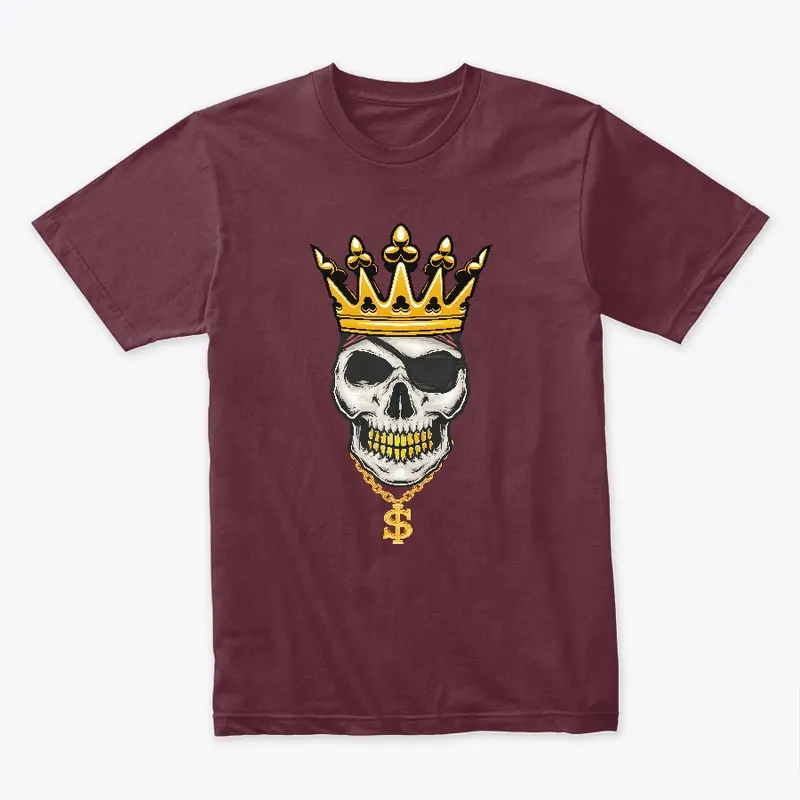 Men - Hipster Skull T-Shirt